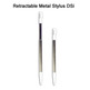 Touch Pen Set Retractable Metallic for DSi White