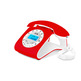 Telefone Retro Elegance SPC 3606R Vermelho/Branco