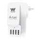 Pluge 4 portos USB Woxter Branco