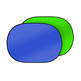 Fondo Croma Plegable Bresser TR-3 2 Caras Verde / Azul 150x200