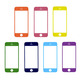 Cristal frontal para iPhone 5/5S/5C/SE Violeta