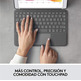 Funda con Hidrologitech Combo Touch iPad (7ª y 8ª Gen) 10,2 " Gris