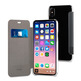 Caso Preto Folio Duplo PU Transparente iPhone X Muvit