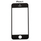 Cristal dianteiro iPhone 5/5S/5C/SE Preto