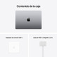 Portátil Apple Macbook Pro 16 '' 2021 Space Gray M1 Max / 64GB/2TB/GPU 32C/16 ''