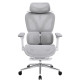 Powerbasic Cadeira de escritório Ergonómica Beja Gris