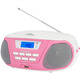 Rádio CD Aiwa Boombox BBTU-300PK Rosa