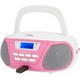 Rádio CD Aiwa Boombox BBTU-300PK Rosa