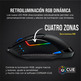 Ratón Corsair Dark Core RGB RF Wireless + Bluetooth Tico Tico 18000DPI