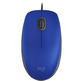 Ratón Logitech M110 Silencioso Mouse Azul 1000 DPI