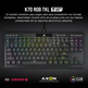 Carrinho Corsair K70 TKL CS MX Vermelho (Español)