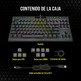 Carrinho Corsair K70 TKL CS MX Vermelho (Español)