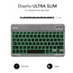 Teclado Smart BackLit BT Grey Subblim PC/Mac/Android/iOS