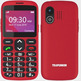 Teléfono Móvil Telefunken S520 pará Personas Mayores Rojo