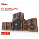 Trust Vigor Wood altofalantes 5.1 150W RMS