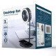 Ventilador Lâmpada e Carregador Inalámbrico Gembird TA-WPC10-LEDFAN-01 Preto