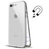 Carcasa Magnética con Cristal Templado iPhone 7/8 Plus Plata