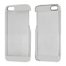 Carcasa Transparente Plastic Case para iPhone 5/5S Plateado     