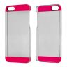 Carcasa Transparente Plastic Case para iPhone 5/5S Rosa     