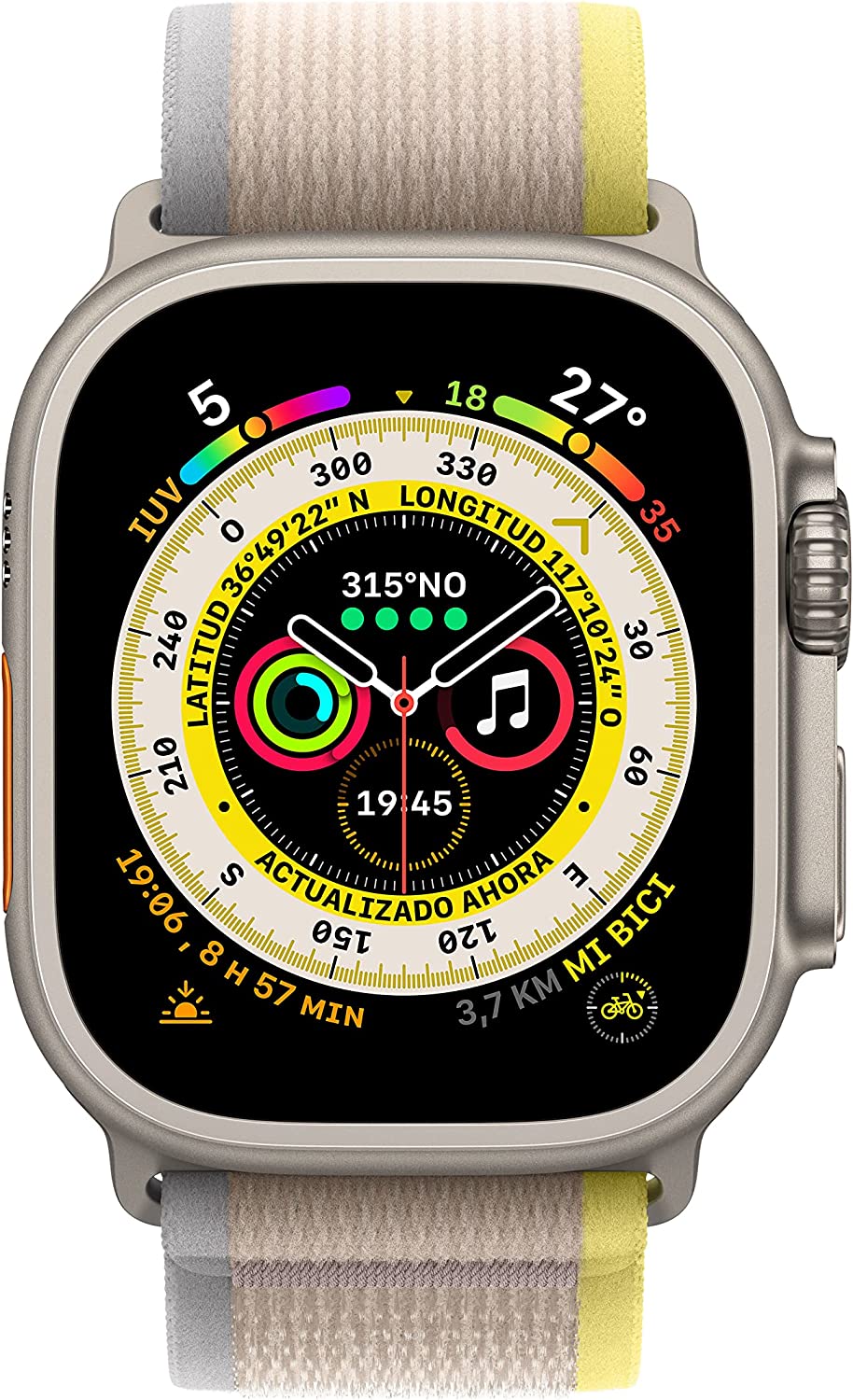 Apple Watch Ultra 2 GPS + Cellular 49mm Caixa Titânio com Correia