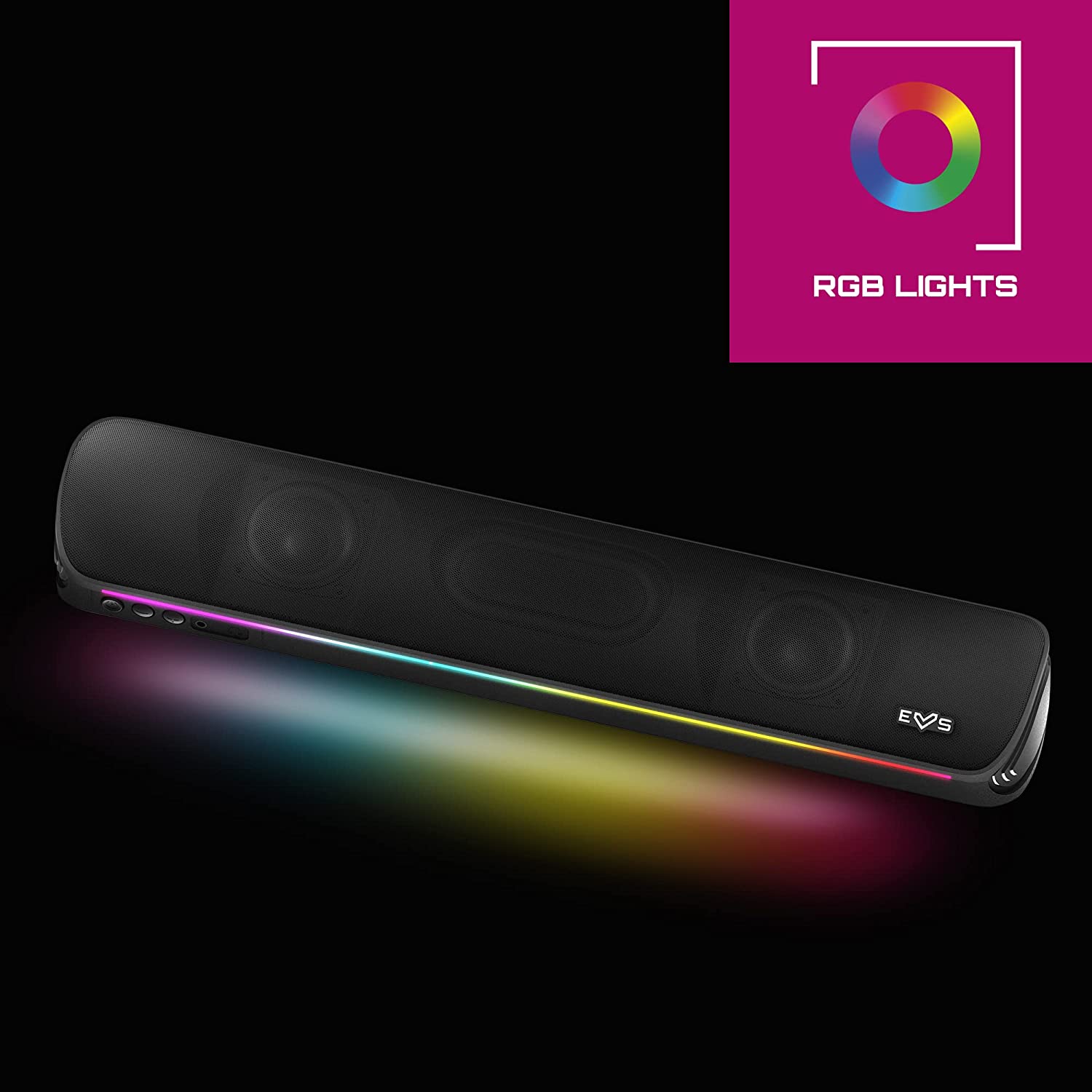 Barra Sonido Subwoofer Wireless Bluetooth Rgb Luz Para Pc/tv - ELE-GATE