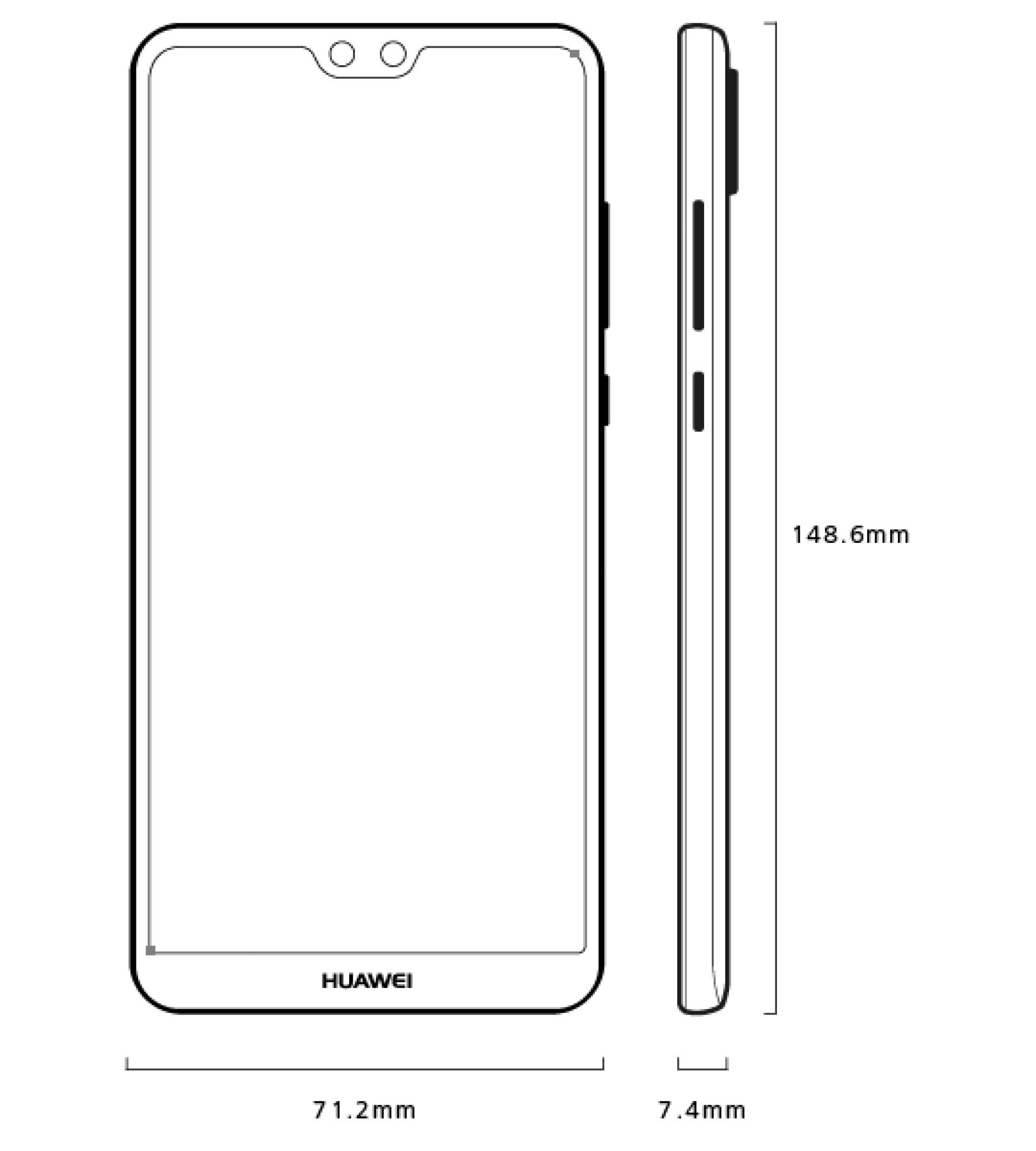 Размеры телефона honor. Huawei p20 Lite Размеры. Хуавей п20 Лайт размер дисплея. Размер телефона Хуавей р20 Лайт. Хуавей п 20 Лайт размер экрана.