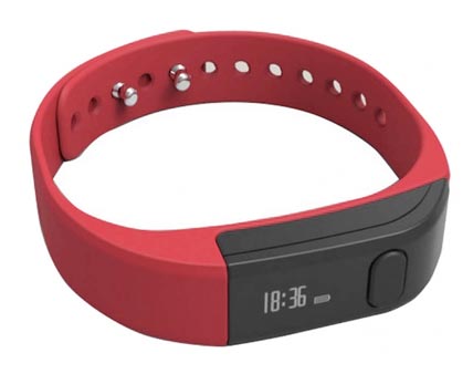 Pulseira Leotec Fitness Smart - Vermelho