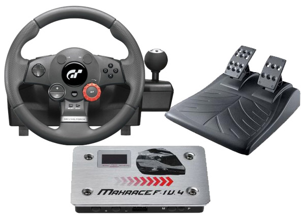 Logitech Driving Force GT + XCM F1 Converter Xbox One MaxRace V.
