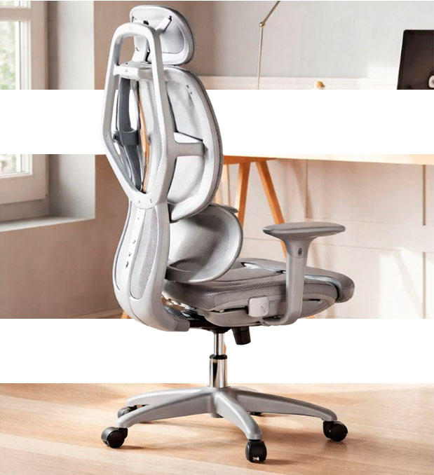 Silla de Oficina Ergonómica Powerbasic Pinhel Gris Silla de Oficina Ergonómica Powerbasic Pinhel Gris