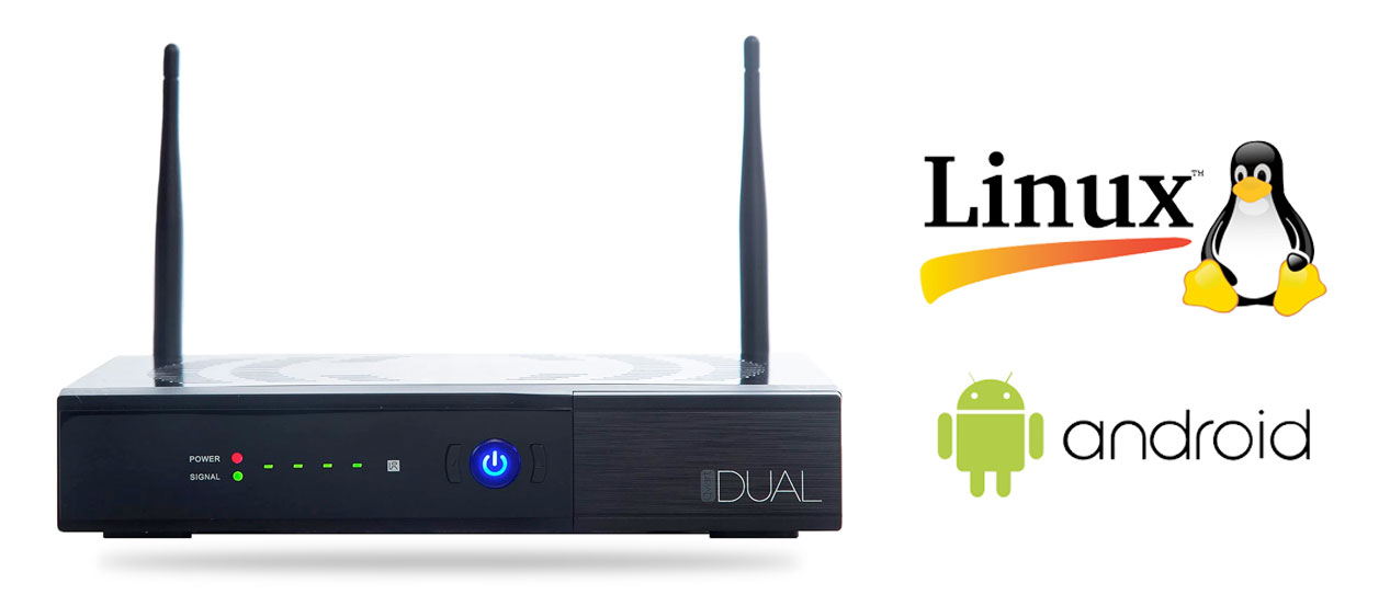 Receptor Satélite Qviark Dual 4K Receptor Satélite Qviark Dual 4K