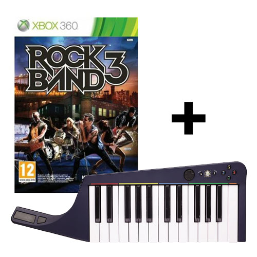 Rock Band 3 + Teclado Wireless Xbox 360 