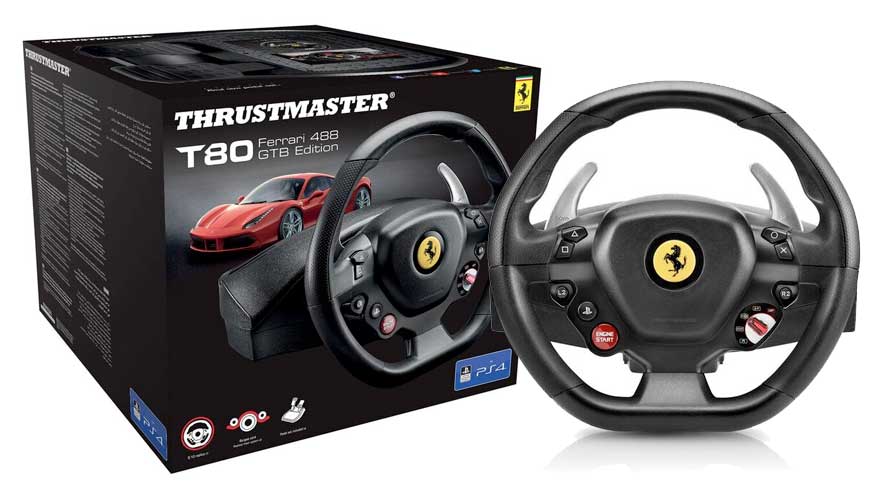 Thrustmaster Volante T80 Ferrari 488 Gtb Edition - Ps4 em Promoção na Americanas